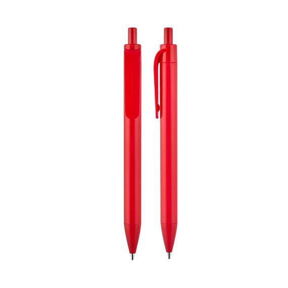 Promosyon AK-507 Plastik Tükenmez Kalem Kırmızı, Renk: Kırmızı 