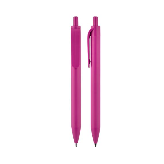 Promosyon AK-507 Plastik Tükenmez Kalem Pembe, Renk: Pembe 