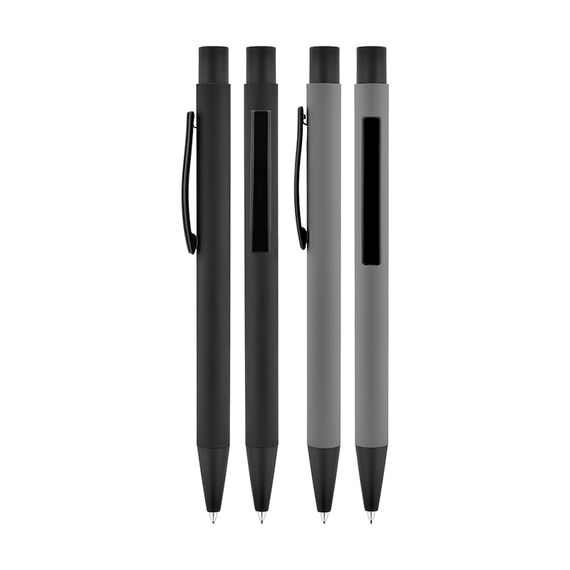 Promosyon AK-1020-V Metal Rubber Gövde Versatil Kalem Gri, Renk: Gri , görsel 2