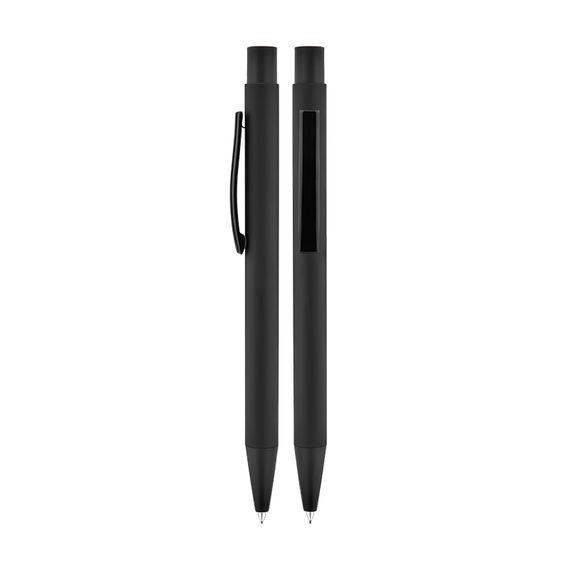 Promosyon AK-1020-V Metal Rubber Gövde Versatil Kalem Siyah, Renk: Siyah 