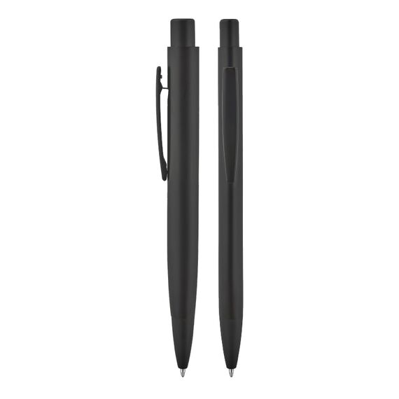 Promosyon AK-1025 Elips Gövde Metal Tükenmez Kalem Siyah, Renk: Siyah 