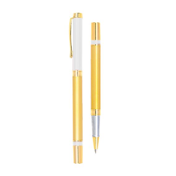 Promosyon AK-1101 Metal Roller Kalem Beyaz, Renk: Beyaz 