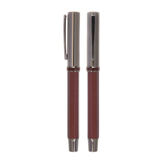 Promosyon AK-1103 Metal Roller Kalem Bordo, Renk: Bordo 