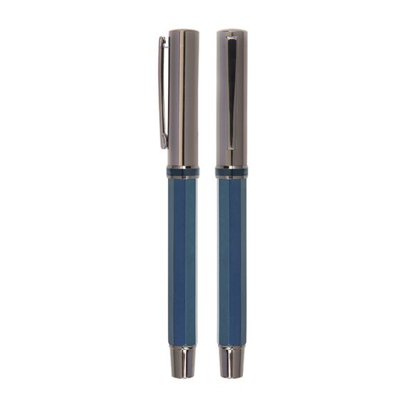 Promosyon AK-1103 Metal Roller Kalem Mavi, Renk: Mavi 