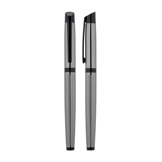 Promosyon AK-1111-R Metal Roller Kalem Füme, Renk: Füme 