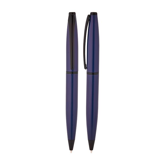 Promosyon AK-1208-T Metal Tükenmez Kalem Mavi, Renk: Mavi 