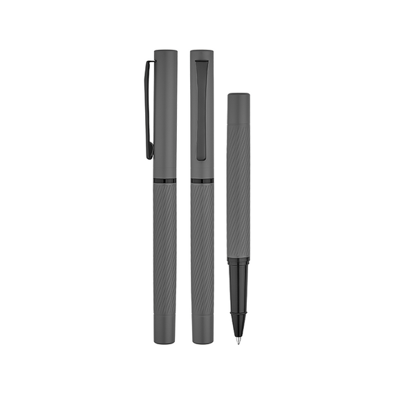 Promosyon AK-1251-R Metal Roller Kalem Füme, Renk: Füme 