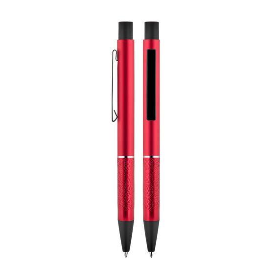 Promosyon AK-1300 Metal Süper Jel Refil Kalem Kırmızı, Renk: Kırmızı 