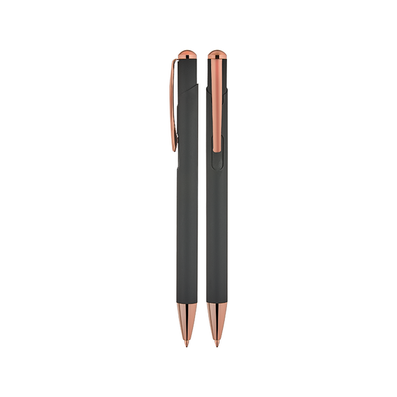 Promosyon AK-1330 Metal Tükenmez Kalem Füme, Renk: Füme 