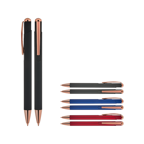 Promosyon AK-1330 Metal Tükenmez Kalem Kırmızı, Renk: Kırmızı , görsel 2