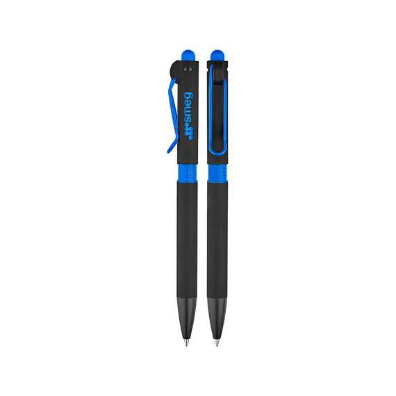 Promosyon AK-1360 Metal Tükenmez Touchpen Kalem Mavi, Renk: Mavi 