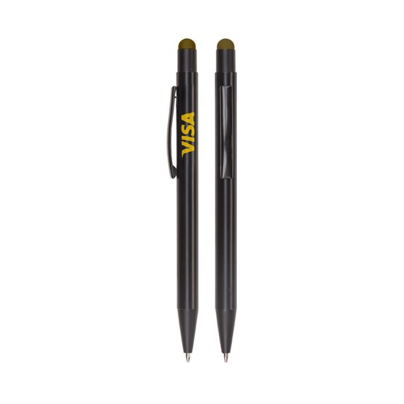 Promosyon AK-525 Metal Tükenmez Touchpen Kalem Gold, Renk: Gold 