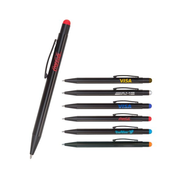 Promosyon AK-525 Metal Tükenmez Touchpen Kalem Turkuaz, Renk: Turkuaz , görsel 2