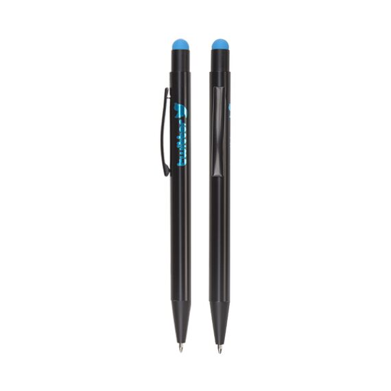 Promosyon AK-525 Metal Tükenmez Touchpen Kalem Turkuaz, Renk: Turkuaz 