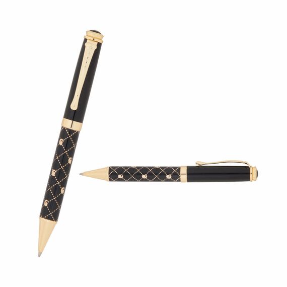 Promosyon AK-656-T Metal Tükenmez Kalem Siyah-Gold 