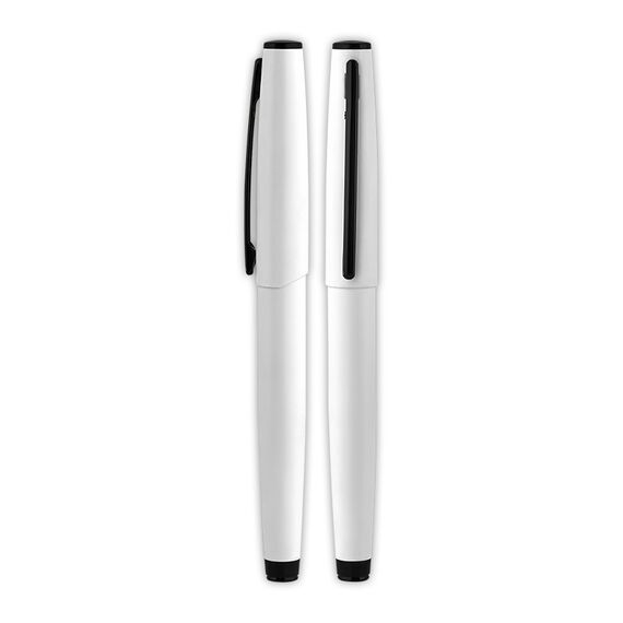Promosyon AK-675-R Metal Roller Kalem Beyaz, Renk: Beyaz 