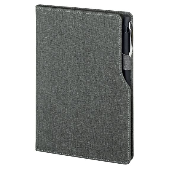 Promosyon AK-2320 15 x 21 Termo Deri Defter (Ivory Kağıt) Füme, Renk: Füme 