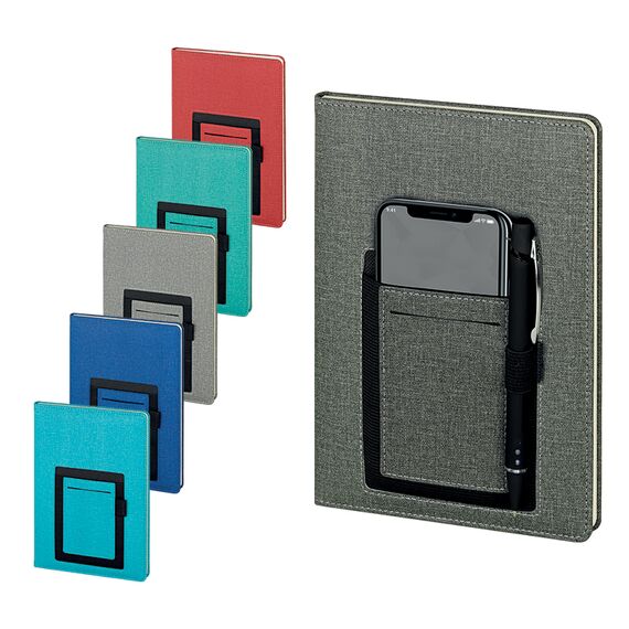Promosyon AK-2420 15 x 21 Termo Deri Defter (Ivory Kağıt) Siyah-Füme, Renk: Siyah-Füme , görsel 2