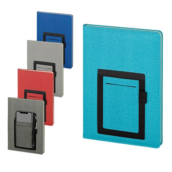 Promosyon AK-2421-HOLMEN 15 x 21 Termo Deri Defter (Holmen Kitap Kağıdı) Siyah-Füme, Renk: Siyah-Füme , görsel 2