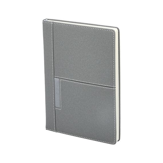 Promosyon AK-2422 15 x 21 Termo Deri Defter Gri, Renk: Gri 