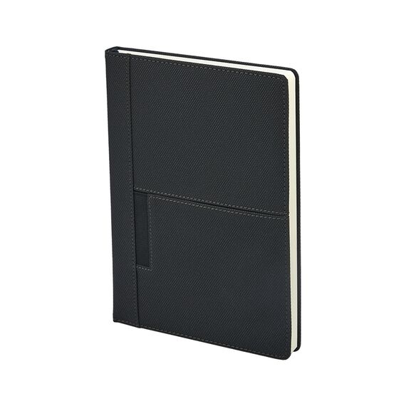 Promosyon AK-2422 15 x 21 Termo Deri Defter Siyah, Renk: Siyah 