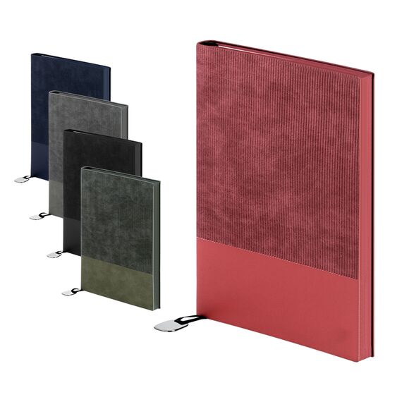 Promosyon AK-2423 15 x 21 Yumuşak Kapaklı Termo Deri Defter Siyah, Renk: Siyah , görsel 2