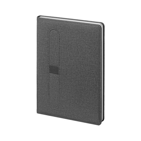 Promosyon AK-2425 15 x 21 Termo Deri Defter Gri, Renk: Gri 
