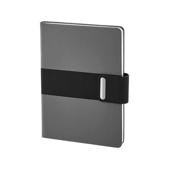 Promosyon AK-2426 15 x 21 Termo Deri Defter Gri, Renk: Gri 