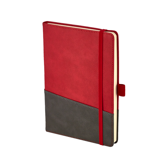Promosyon AK-2427 15 x 21 Yumuşak Kapak Termo Deri Defter Kırmızı, Renk: Kırmızı 