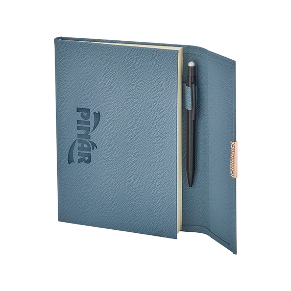 Promosyon AK-2429 15 x 21 Termo Deri Defter Turkuaz, Renk: Turkuaz 