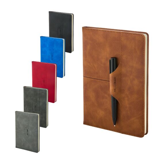 Promosyon AK-2430 15 x 21 Termo Deri Defter Lacivert, Renk: Lacivert , görsel 2