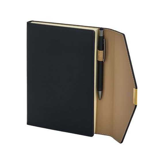 Promosyon AK-2442 15 x 21 Termo Deri Defter Siyah, Renk: Siyah , görsel 2