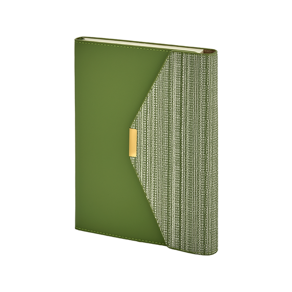 Promosyon AK-2442 15 x 21 Termo Deri Defter Yeşil, Renk: Yeşil 
