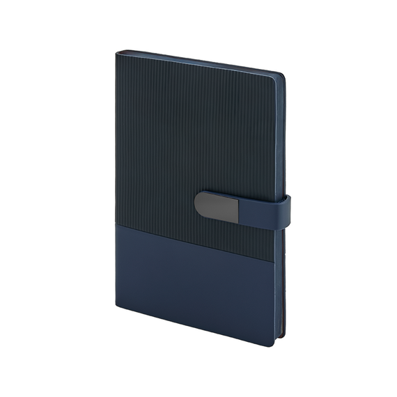 Promosyon AK-2443 15 x 21 Yumuşak Kapaklı Termo Deri Defter Lacivert, Renk: Lacivert 