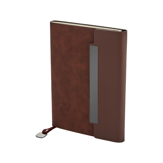 Promosyon AK-2444 15 x 21 Termo Deri Defter Taba, Renk: Taba 