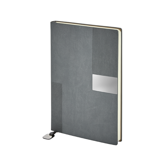 Promosyon AK-2449 15 x 21 Termo Deri Defter Gri, Renk: Gri 