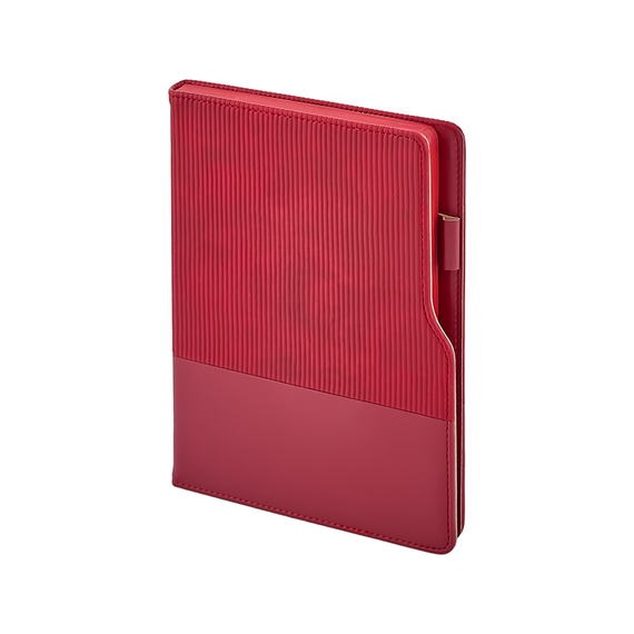 Promosyon AK-2450 15 x 21 Termo Deri Defter Kırmızı, Renk: Kırmızı 
