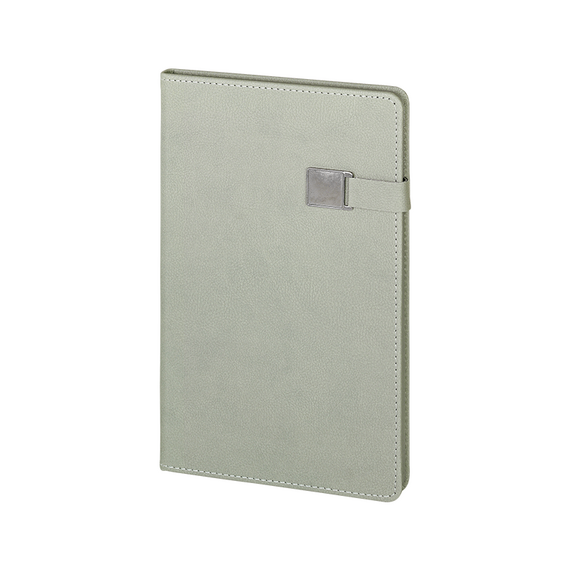 Promosyon AK-2660 15 x 21 Termo Deri Defter Gri, Renk: Gri 
