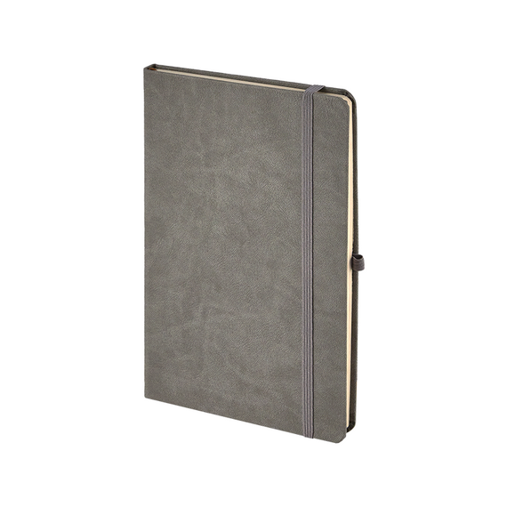 Promosyon AK-920-EKO 13 x 21 Termo Deri Defter (Holmen Kitap Kağıdı) Gri, Renk: Gri 
