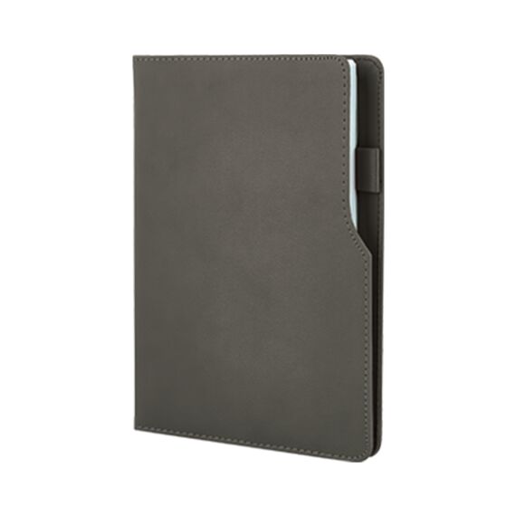 Promosyon AK-941-HOLMEN 15 x 21 Termo Deri Defter (Holmen Kitap Kağıdı) Gri-Mat, Renk: Gri-Mat 
