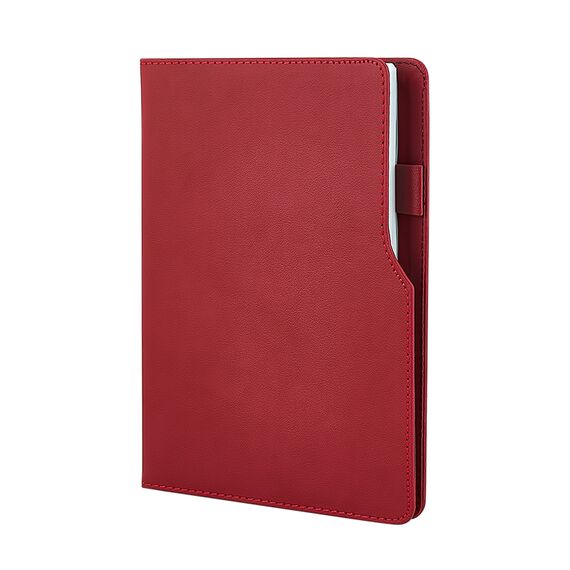 Promosyon AK-941-HOLMEN 15 x 21 Termo Deri Defter (Holmen Kitap Kağıdı) Kırmızı, Renk: Kırmızı 
