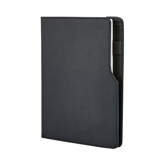 Promosyon AK-941-HOLMEN 15 x 21 Termo Deri Defter (Holmen Kitap Kağıdı) Siyah, Renk: Siyah 