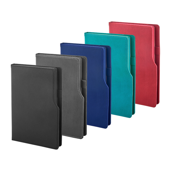 Promosyon AK-941-IVORY 15 x 21 Termo Deri Defter (Ivory Kağıt) Turkuaz, Renk: Turkuaz , görsel 2