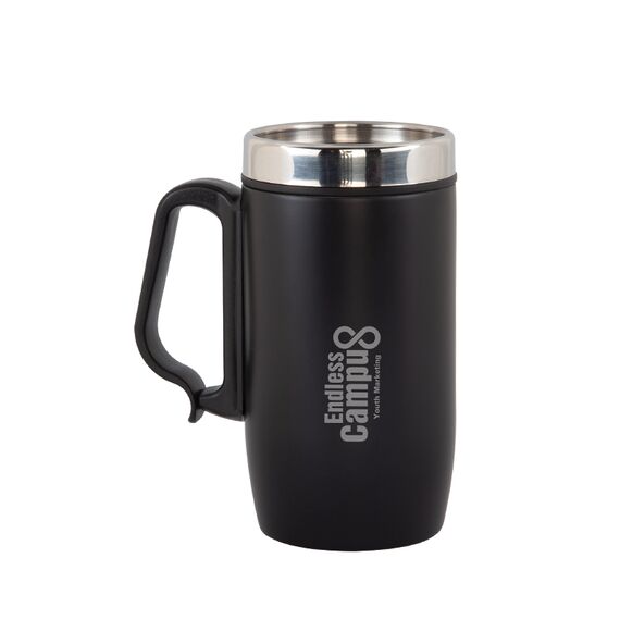 Promosyon AK-5304 Çelik Kupa / 240 ml Siyah, Renk: Siyah 
