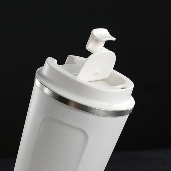 Promosyon AK-5334 Çelik Termos / 450 ml Beyaz, Renk: Beyaz , görsel 3