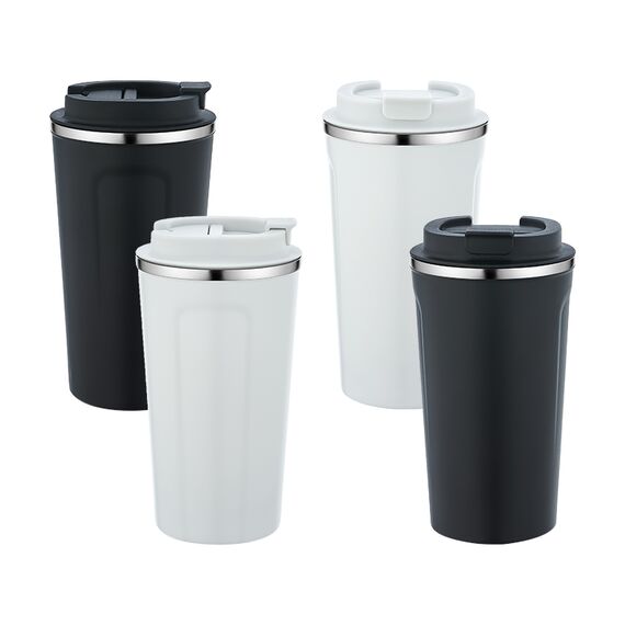 Promosyon AK-5334 Çelik Termos / 450 ml Beyaz, Renk: Beyaz , görsel 2
