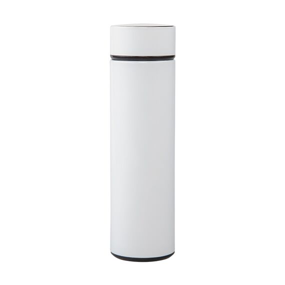 Promosyon AK-5338 Dijital Süzgeçli Termos / 450 ml Beyaz, Renk: Beyaz 