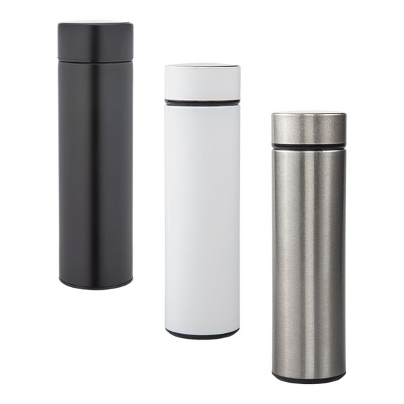 Promosyon AK-5338 Dijital Süzgeçli Termos / 450 ml Beyaz, Renk: Beyaz , görsel 2
