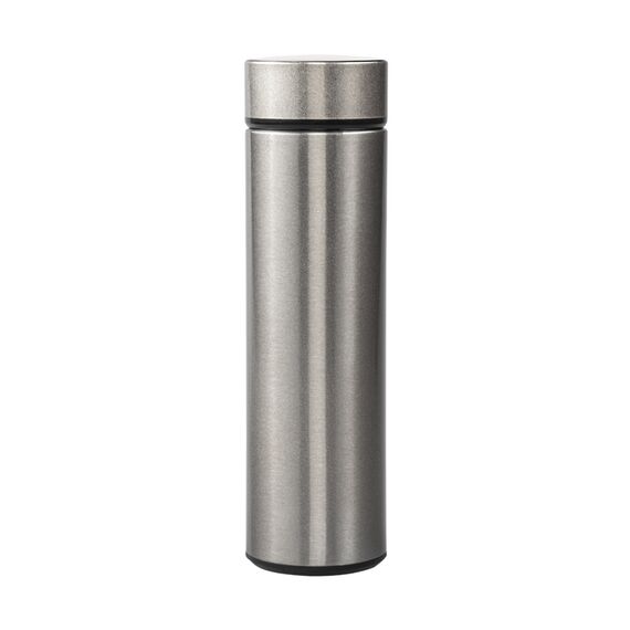 Promosyon AK-5338 Dijital Süzgeçli Termos / 450 ml Krom, Renk: Krom 