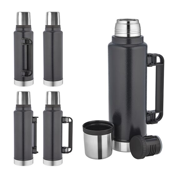Promosyon AK-5341 Çelik Termos / 1450 ml Siyah , görsel 3